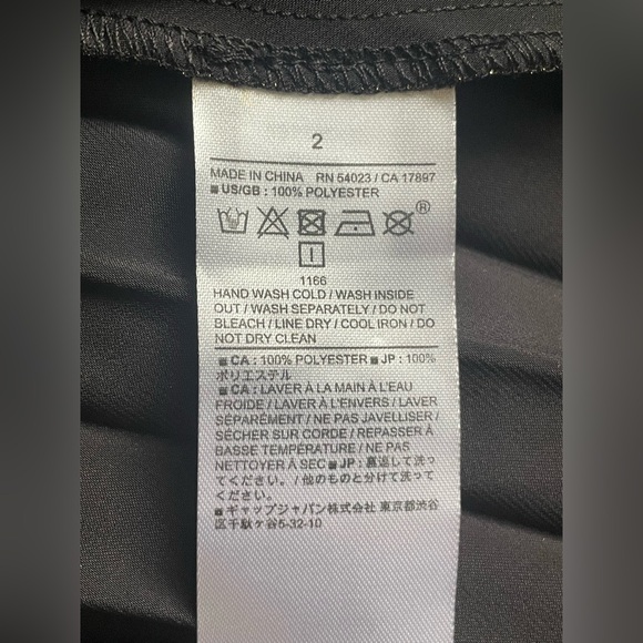 Banana Republic Gold Pleated Metallic Skirt Size 2 - Picture 6 of 6